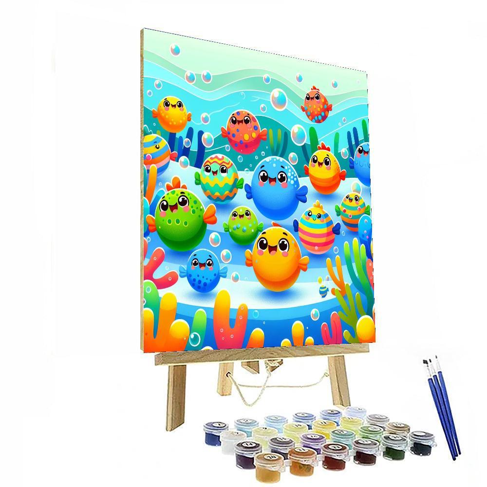 Rainbow Fish Party Numbered Painting Kits