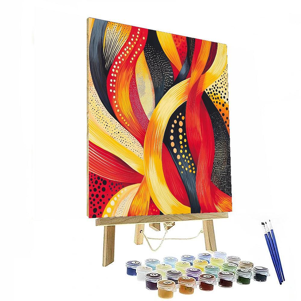 Yayoi Kusama Inspired Endless Connections  DIY Paint By Numbers