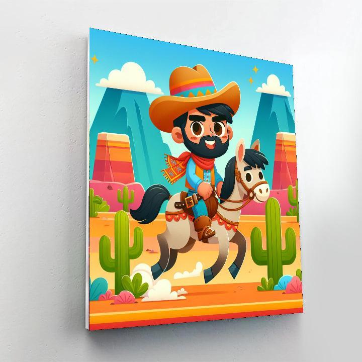 Wild West Trail Paint By Numbers Art