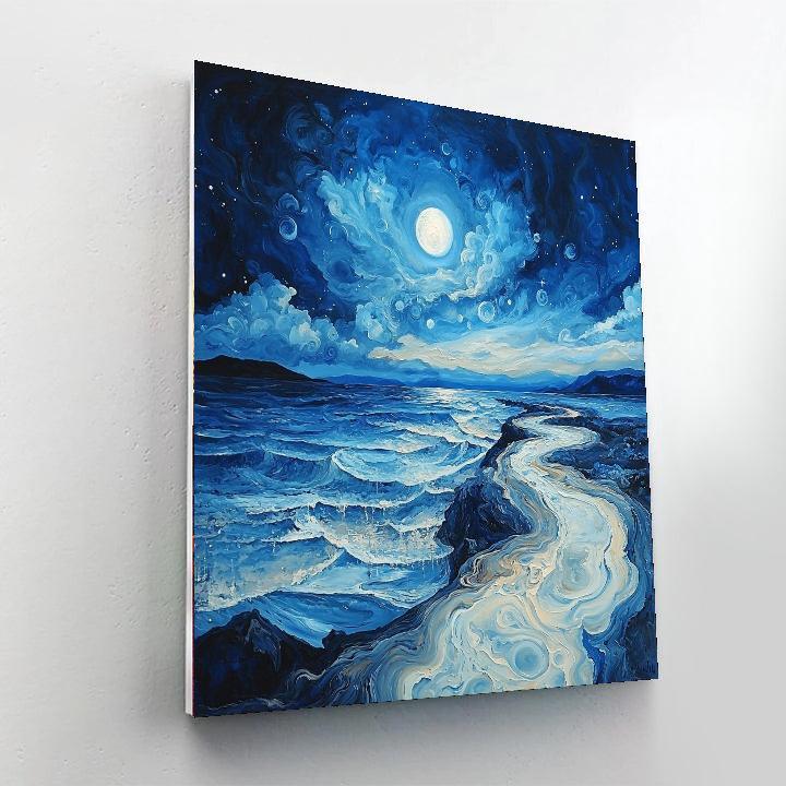 Salvador Dali Inspired Midnight Mirage  DIY Paint By Numbers