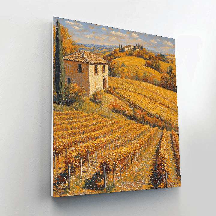 Camille Pissarro Inspired Harvest Radiance  DIY Paint By Numbers