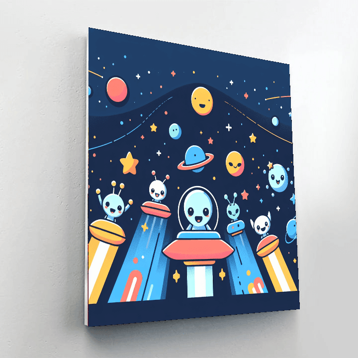 Adventure Through The Galaxy Paint By Color