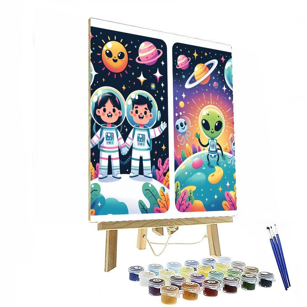 Exciting Outer Space Expedition Numbered Painting Kits