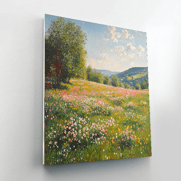 Claude Monet Inspired Monet's Spring Meadow  Paint By Numbers Kits