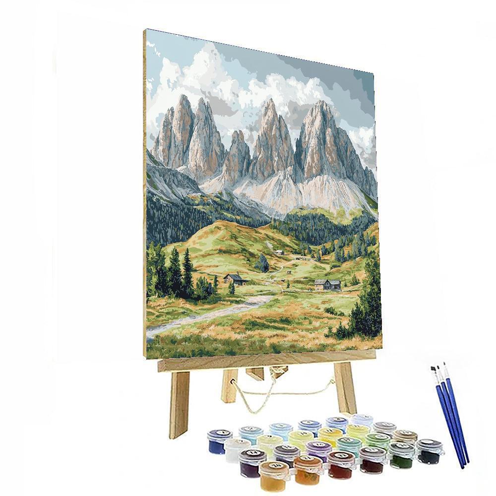 Michelangelo Inspired Divine Mountains  Painting Number Kit