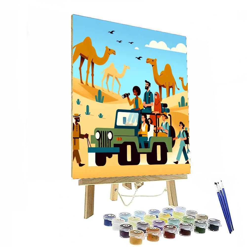 Explorer's Desert Safari DIY Paint By Numbers