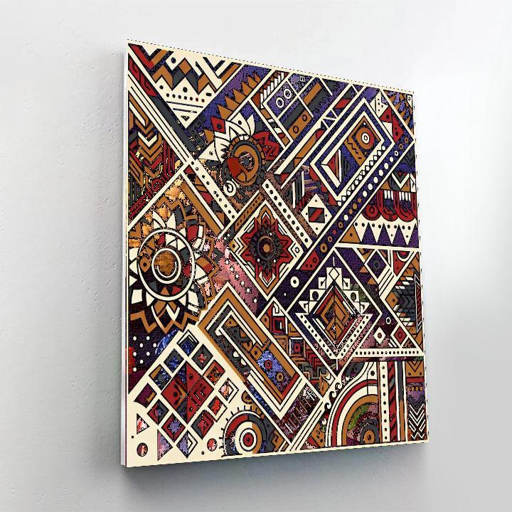 Artistic Tribal Patterns Number Painting
