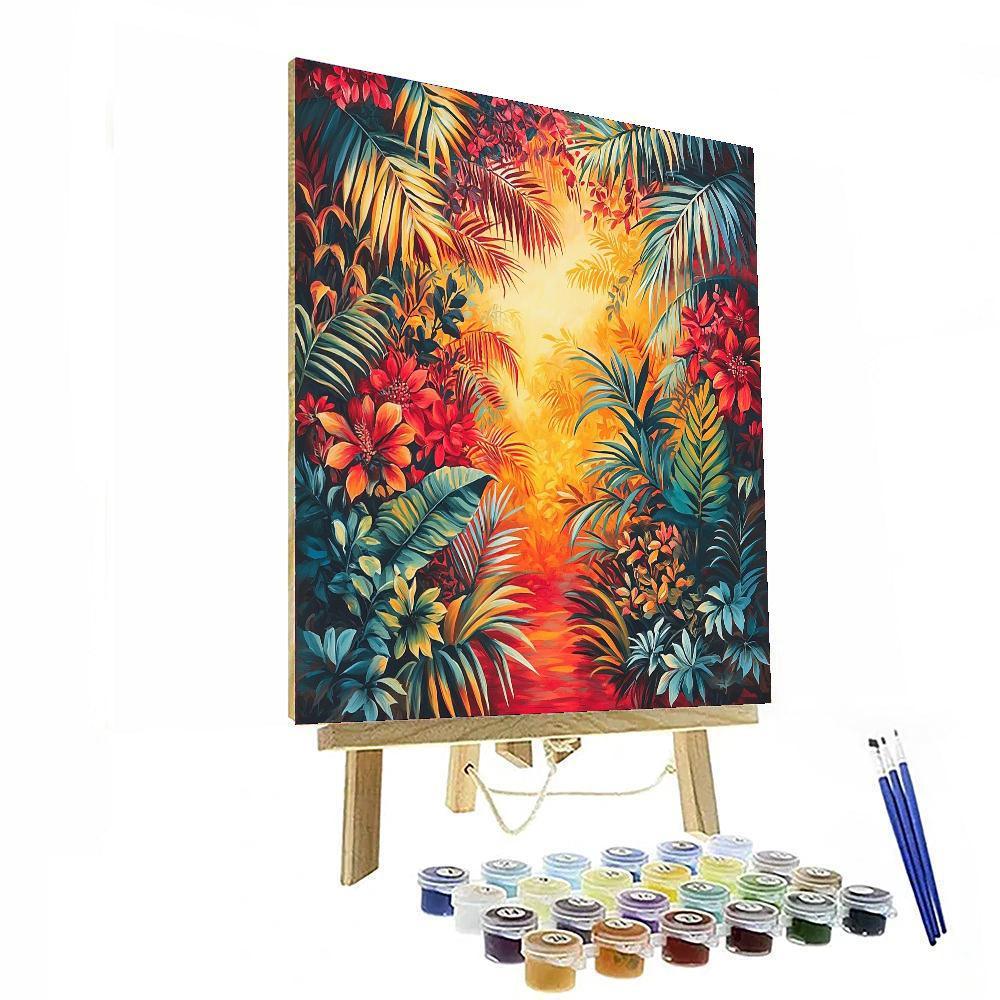 Frida Kahlo Inspired Mystical Jungle Symphony  Paint By Numbers Art
