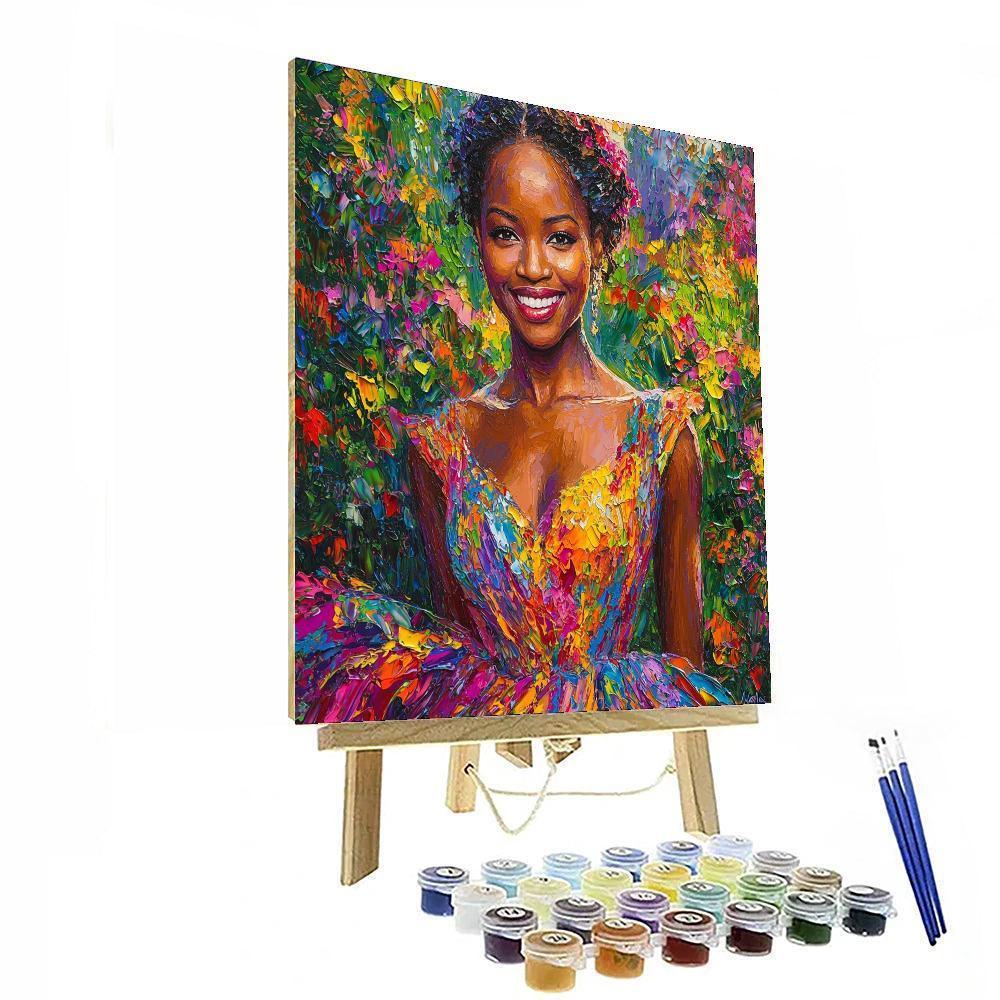 Lupita Nyong'o: The Voice Of Resilience And Beauty Numbered Painting Kits
