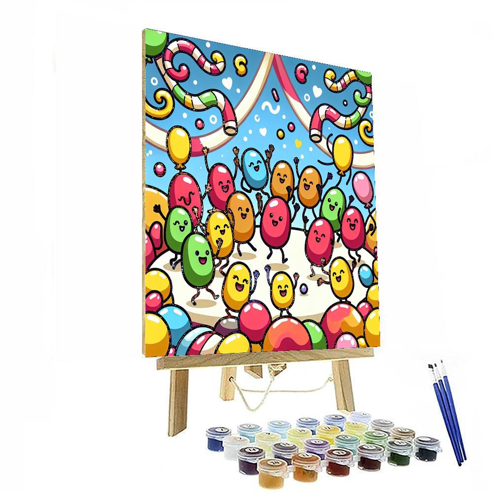 Joyful Jellybean Party Paint By Color