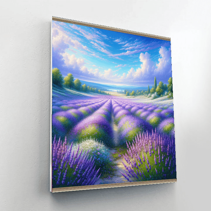 Serenity In Lavender Paint By Number