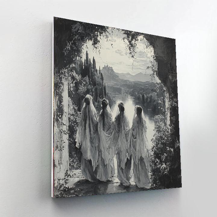 Caravaggio Inspired Veil Of Dreams  Paint By Numbers Art