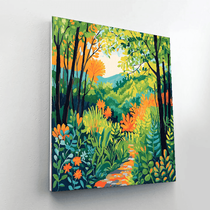 Henri Rousseau Inspired Journey Through The Forest  Paint By Numbers Art