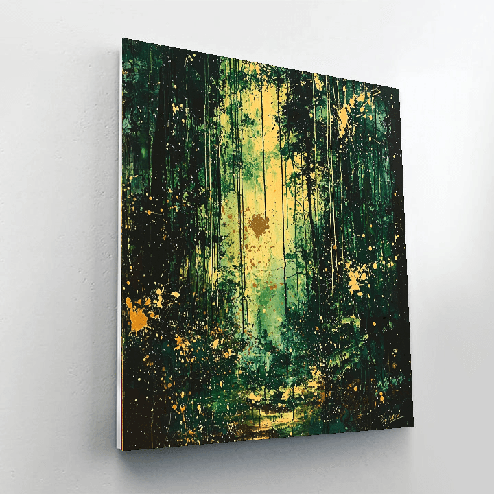 Jackson Pollock Inspired Mystical Wildlife  DIY Paint By Numbers