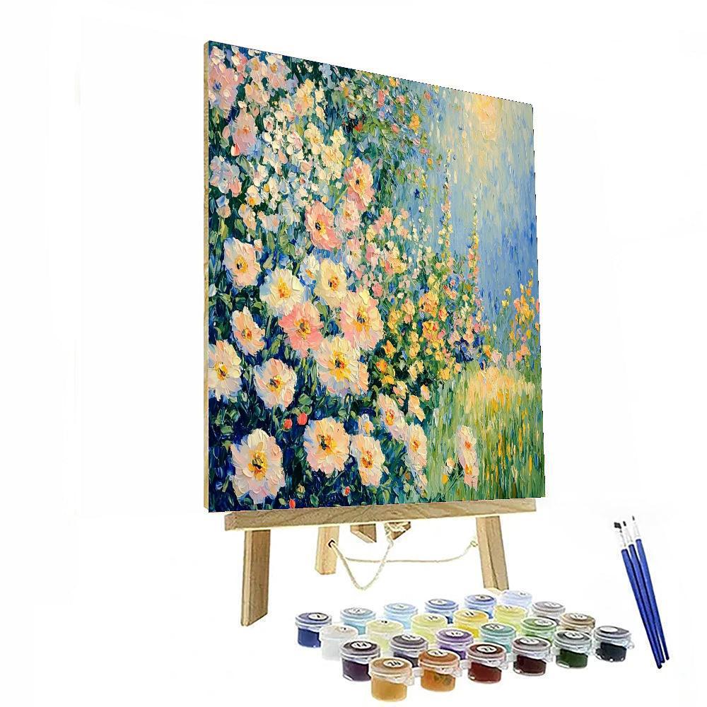 Berthe Morisot Inspired Floral Morning Radiance  Number Painting
