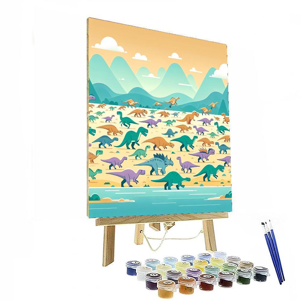 The Great Dinosaur Migration Paint By Number