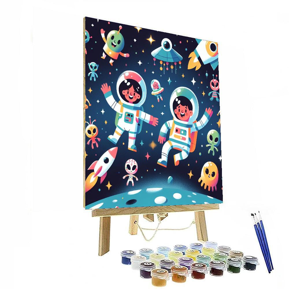 Fun Space Expedition Paint By Numbers