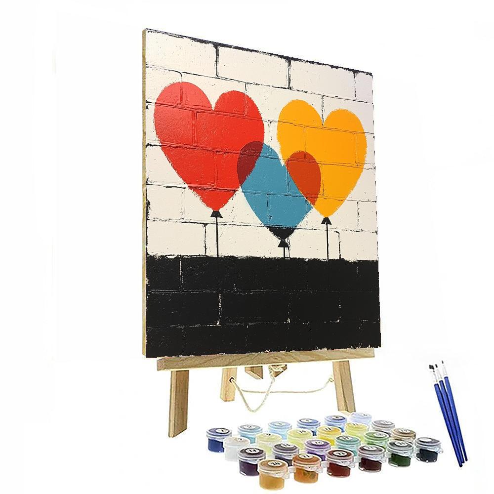 Banksy Inspired Voices Of The Future  Number Painting