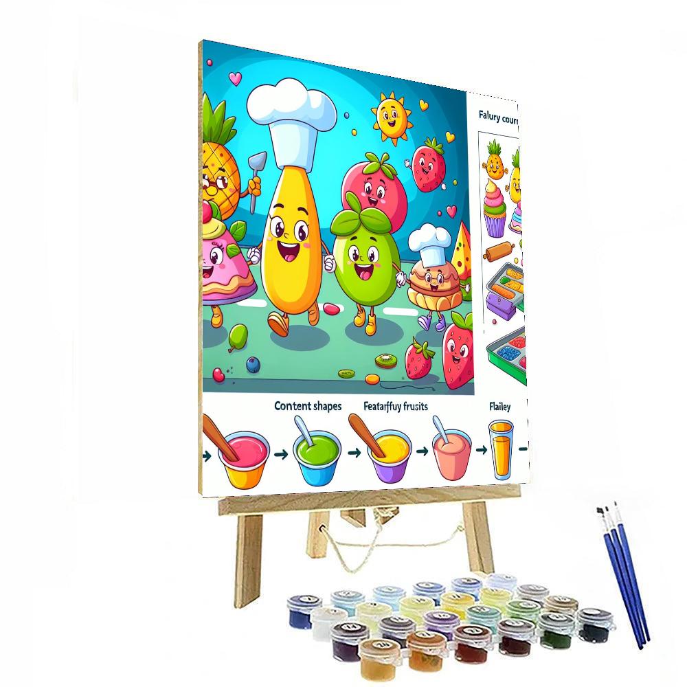 Creative Food Adventure Paint By Numbers