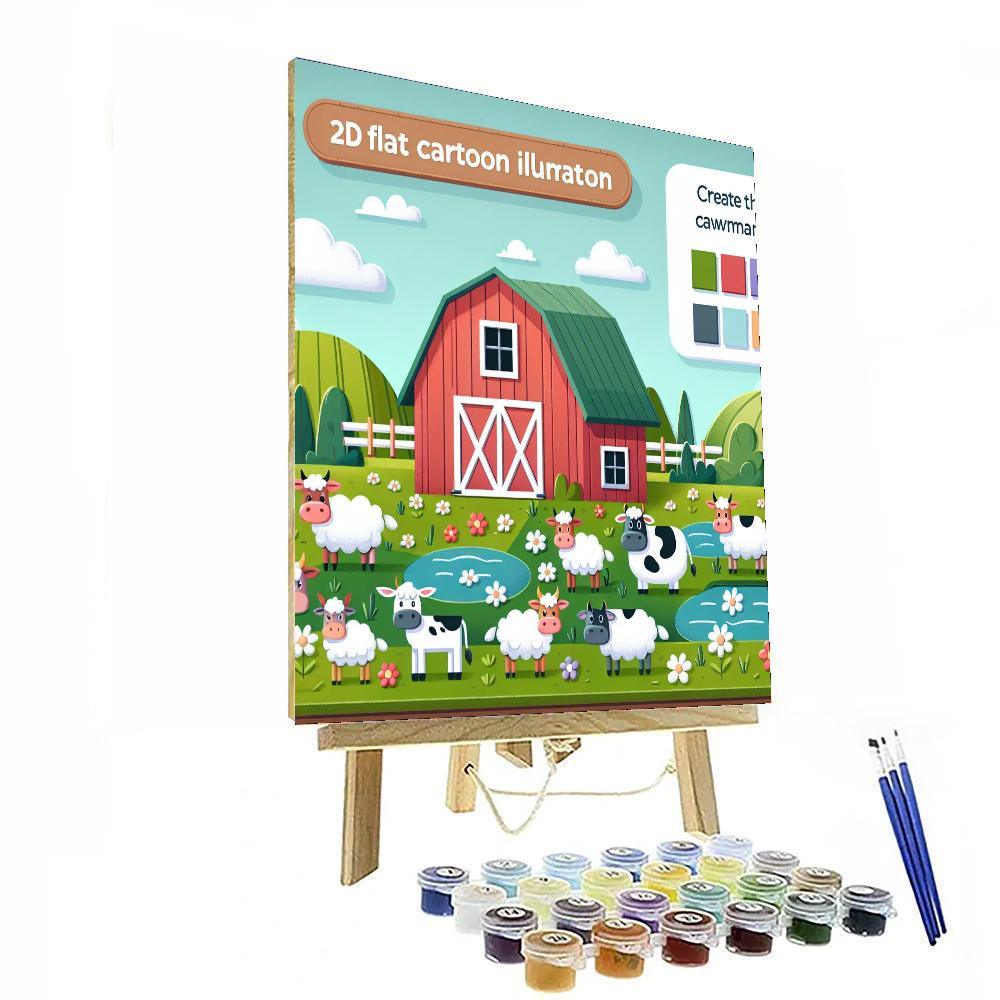 Caring Farm Animal Fun Paint By Numbers Kits