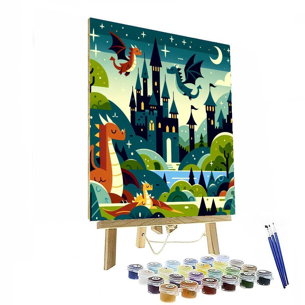 Enchanted Dragon's Realm Numbered Painting Kits