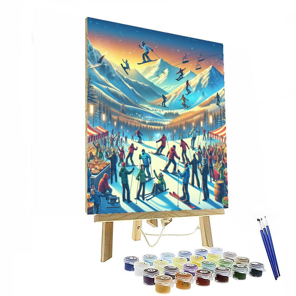 World Ski And Snowboard Festival Paint By Color