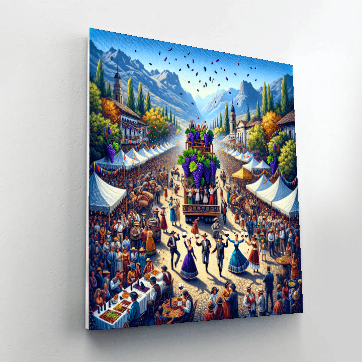 The Grape Harvest Festival DIY Paint By Numbers