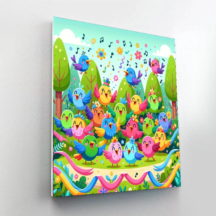 Feathered Forest Fiesta Numbered Painting Kits