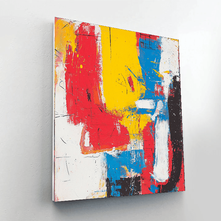 Jean-Michel Basquiat Inspired Fiesta Of Colors  Painting By Numbers Kit