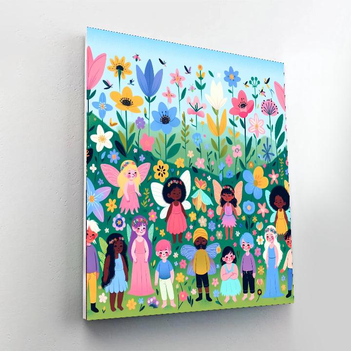 Enchanted Flower Fairyland Painting By Numbers Kit