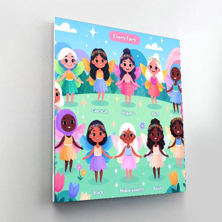 Glittering Fairyland Adventure Painting By Numbers Kit