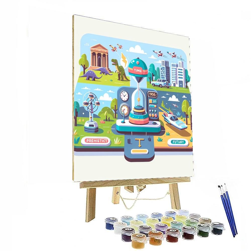 Time Traveler Adventures Painting Number Kit