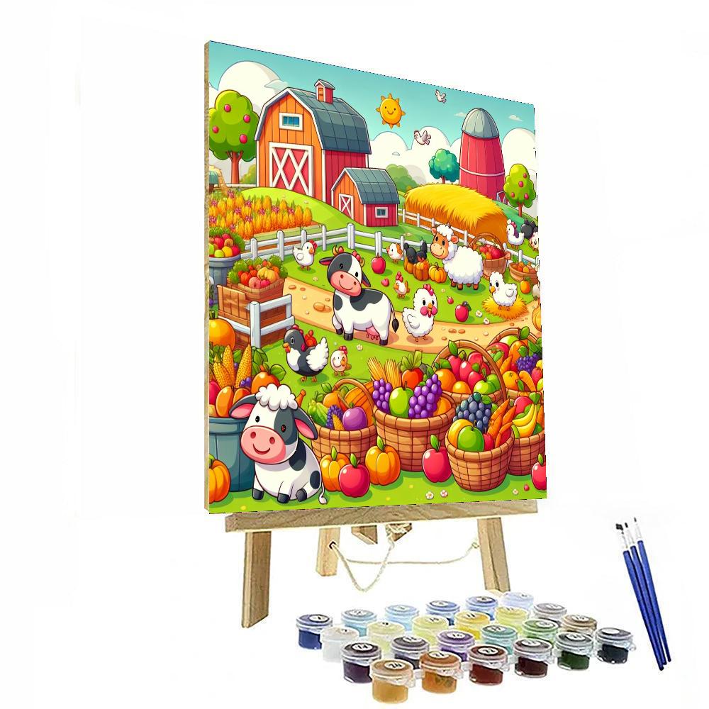 Happy Farm Harvest Paint By Color