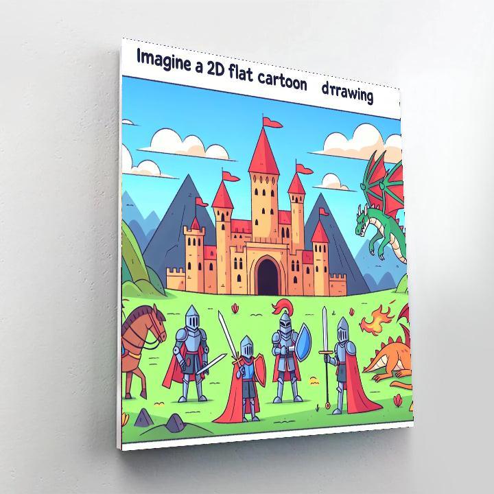 Courageous Knights' Tale Paint By Color