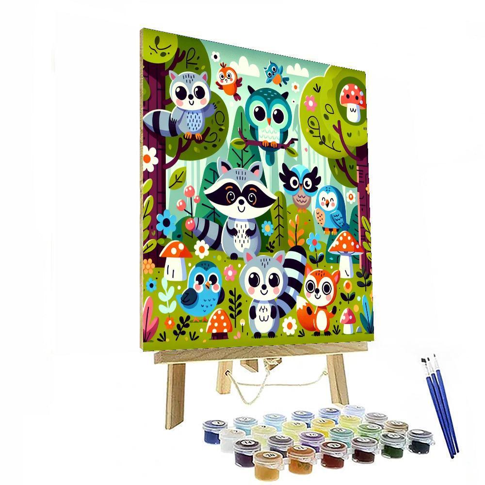 Funky Forest Adventure Paint By Numbers