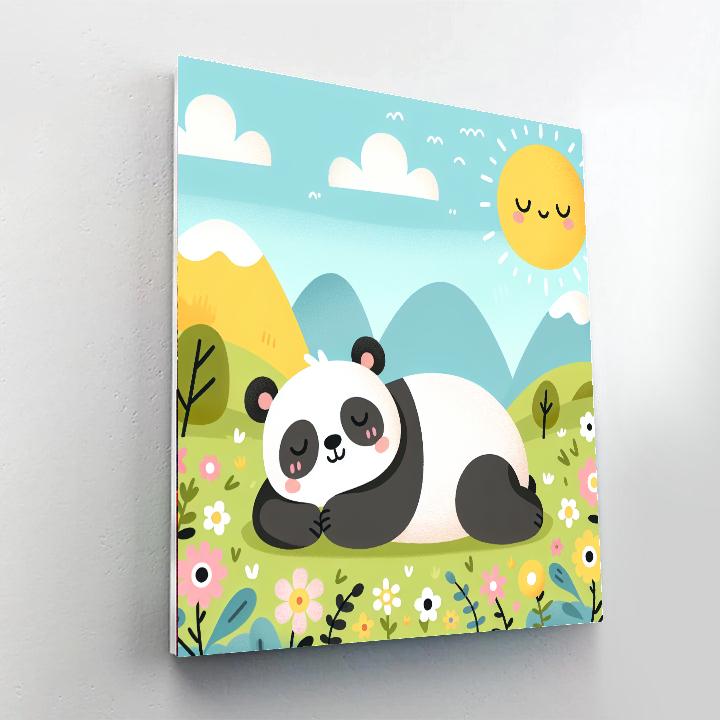 Sunny Meadows With Lazy Panda Paint By Numbers Kits
