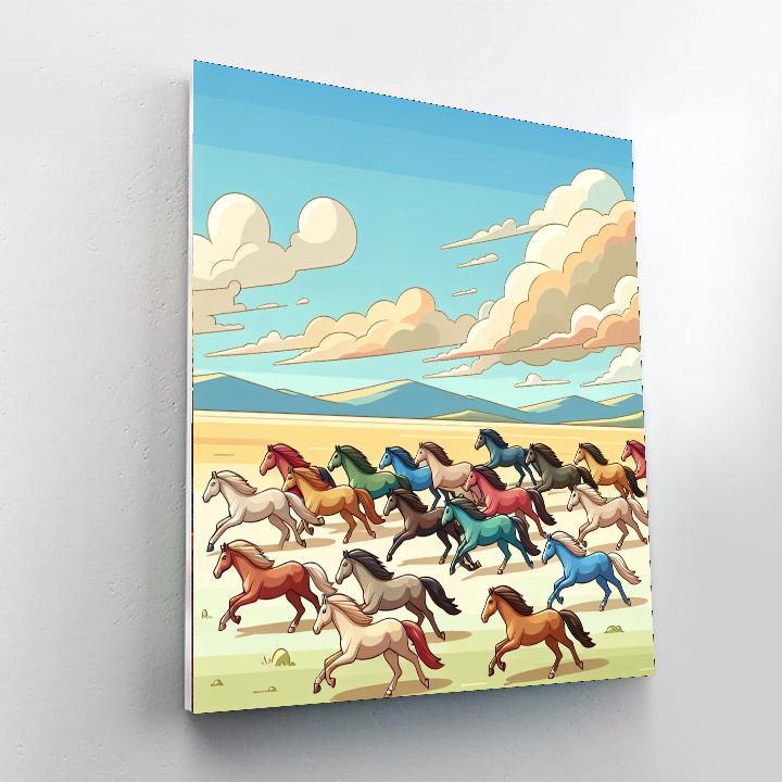 Harmony Of The Herd Paint By Color