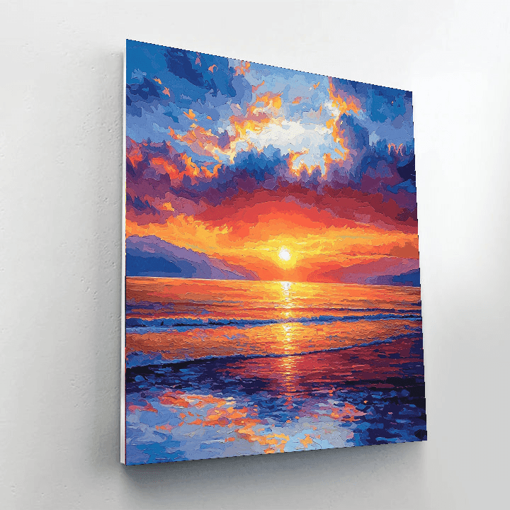 J.M.W. Turner Inspired Chasing Sunsets  Painting By Numbers Kit