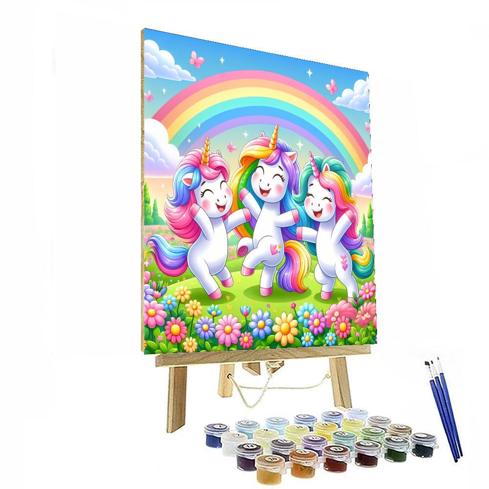 Merry Magical Unicorns Numbered Painting Kits