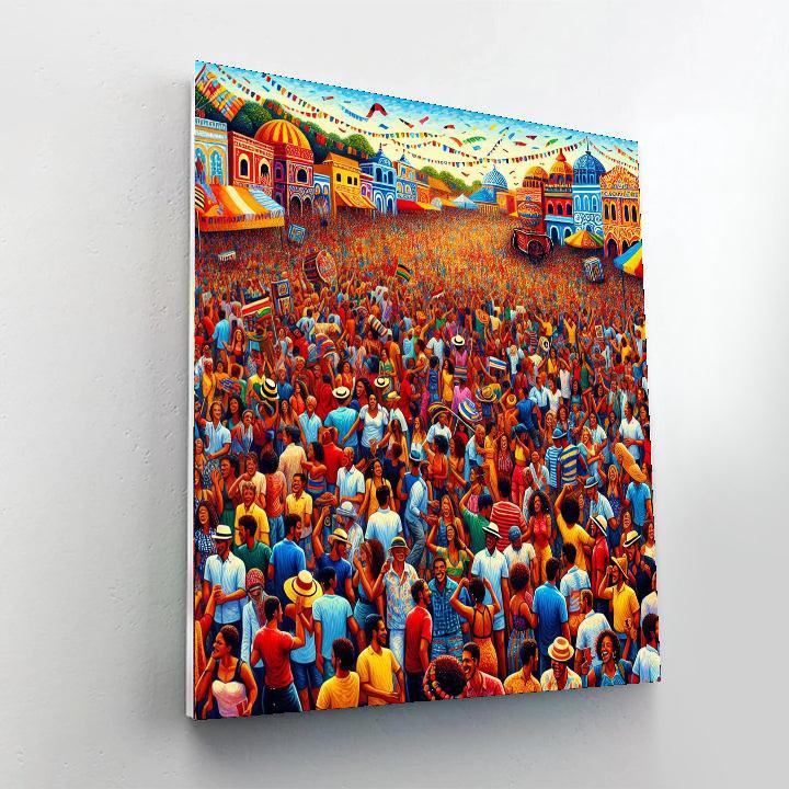 Cultural Festival Scene Paint By Numbers Kits