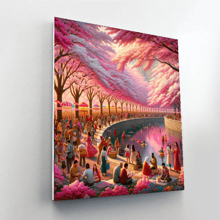 The Cherry Blossom Festival - Washington D.c., Usa Numbered Painting Kits