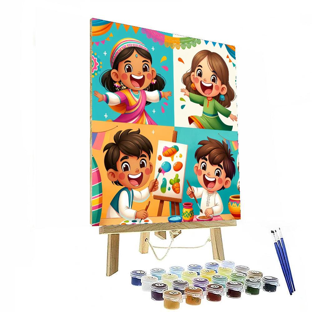 Colorful Celebration Of Diversity Number Painting