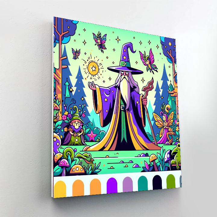 Wacky Wizard's Adventure DIY Paint By Numbers