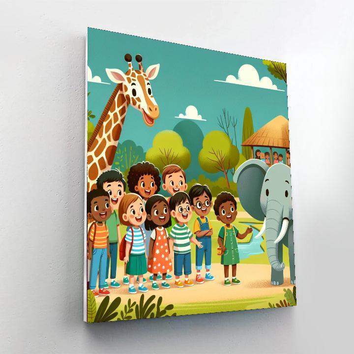 Zoo Adventure Day Numbered Painting Kits