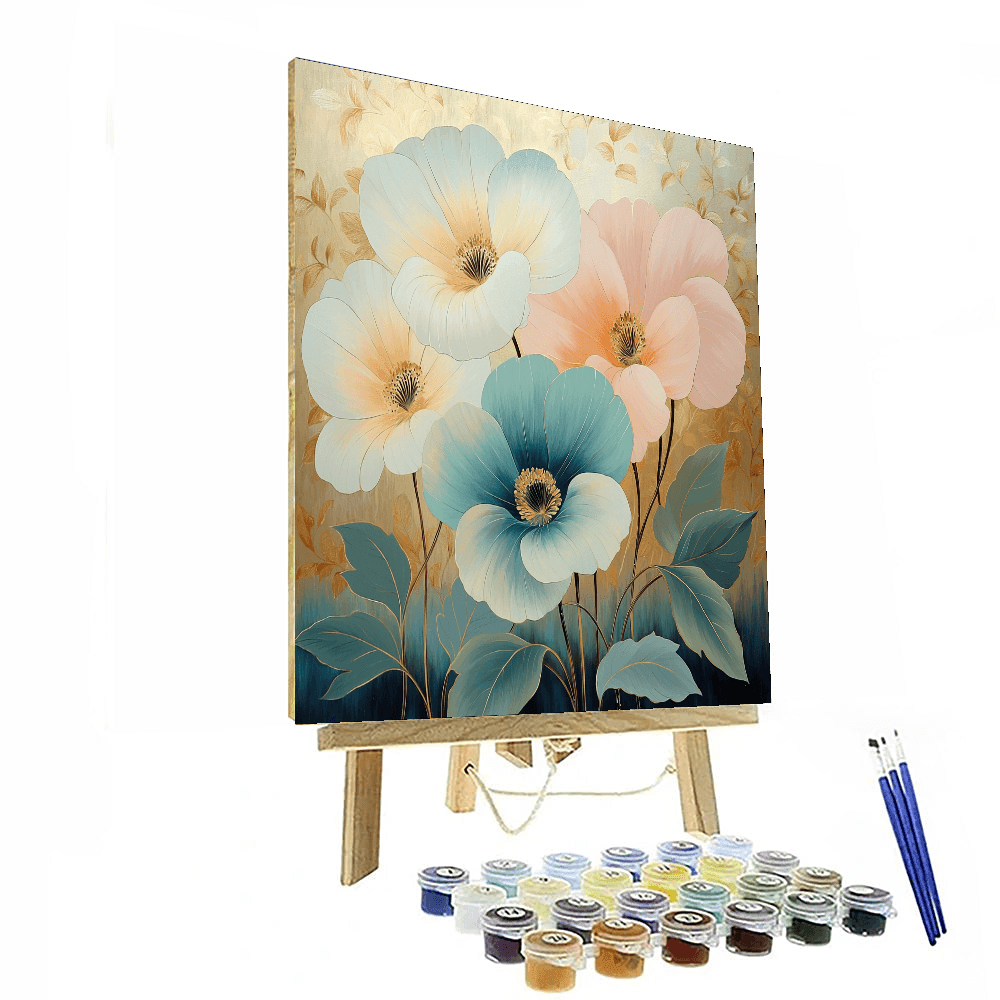 Klimt Inspired Timeless Floral Essence  Painting By Numbers Kit