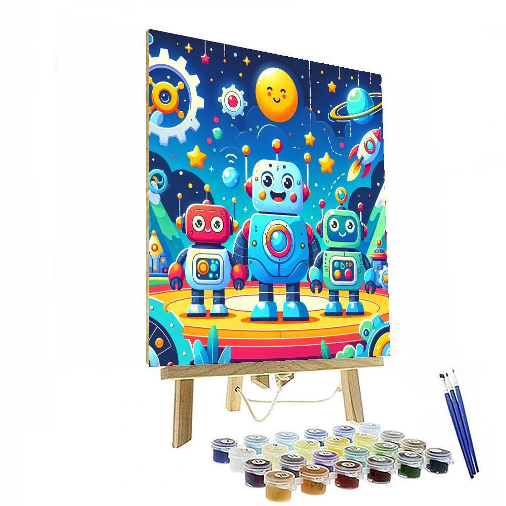 Robot Exploration Zone Painting By Numbers Kit
