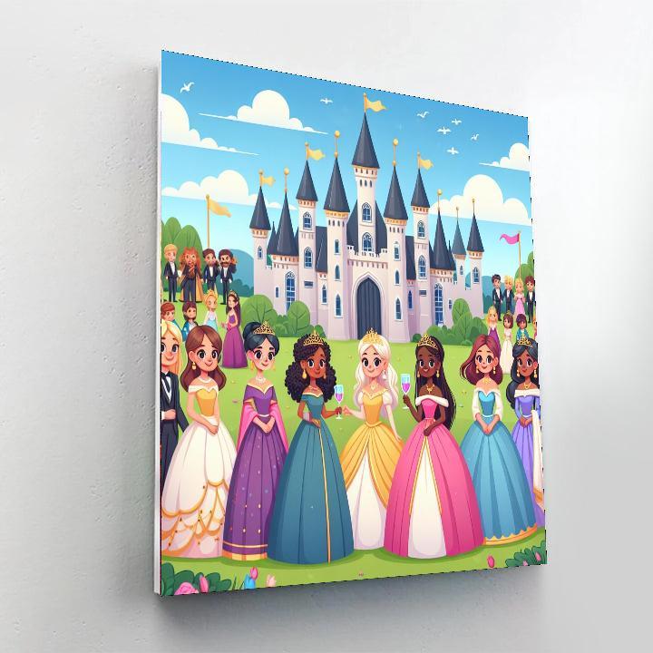 Princess Castle Gala Numbered Painting Kits