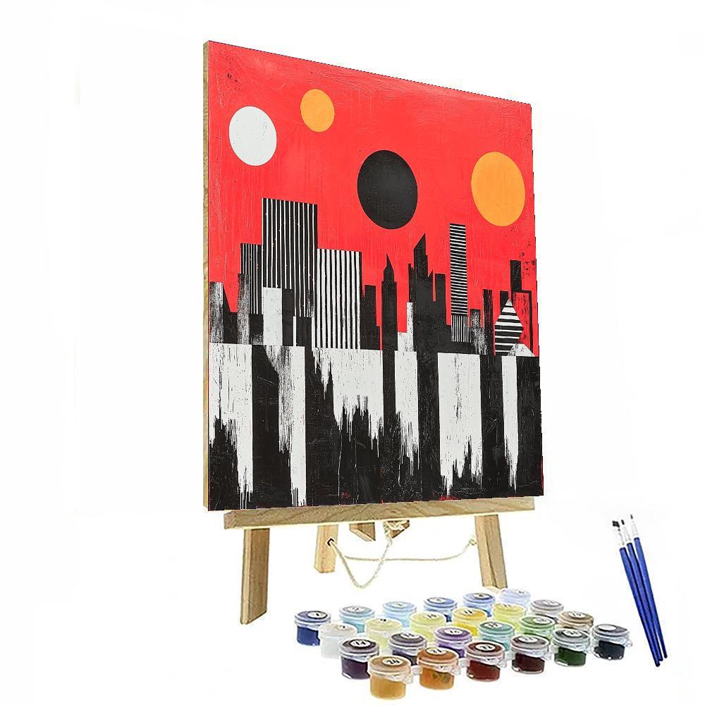 Banksy Inspired Urban Discontent  Paint By Number