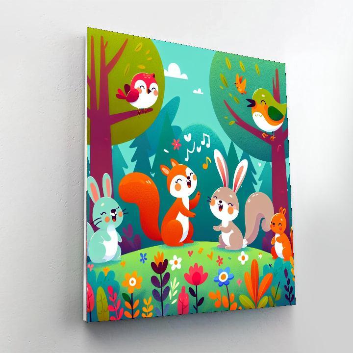 Cheerful Woodland Paint By Numbers Kits