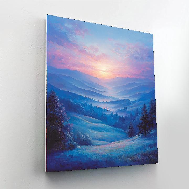 Traditional Landscape Art Style Inspired Dawn's First Light  Paint By Numbers Kits